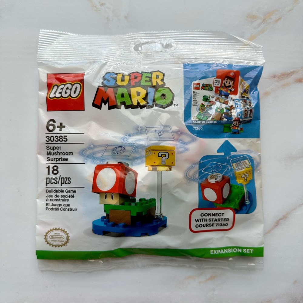 LEGO Super Mario 30385 - Super Mushroom Surprise Polybag - New/Expansion…